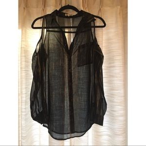 Kirra Cold Shoulder Button Up Top